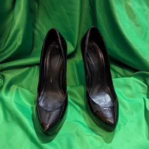 Dolce Vita black patent leather classic platform heels pumps 7.5